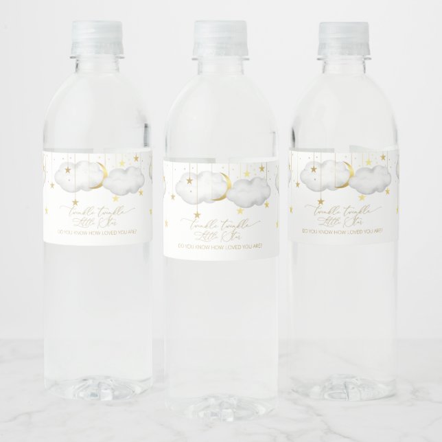 Twinkle Twinkle Little Star Water Bottle Labels (Bottles)