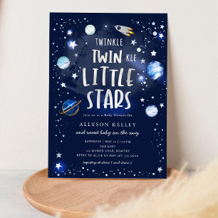 Twinkle Twinkle Little Stars Birthday Invitation