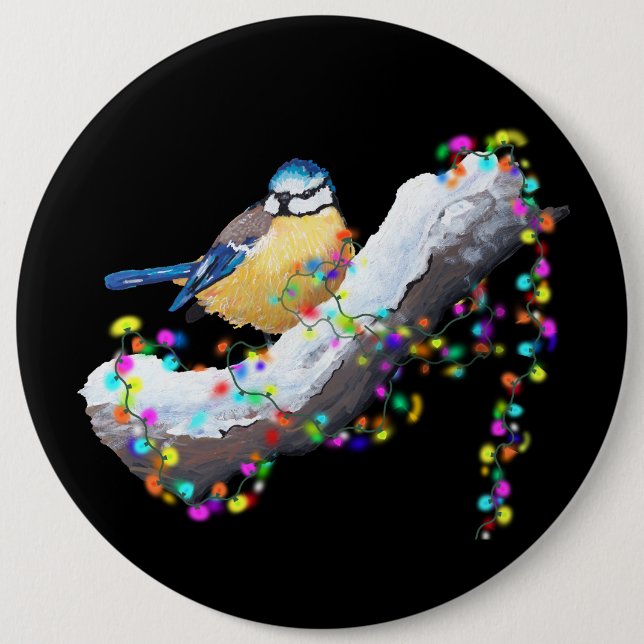 Twinkle Twinkle Little Tit 6 Inch Round Button (Front)