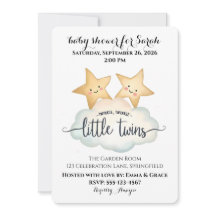 Twinkle, Twinkle Little Twins Baby Shower