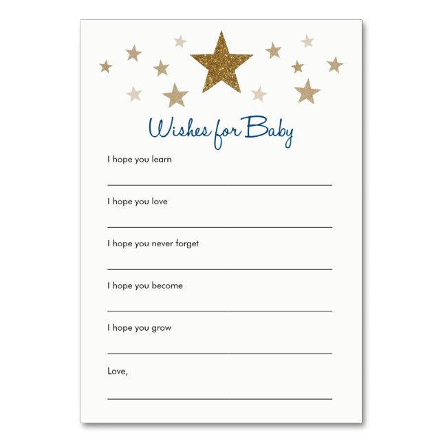 Twinkle Twinkle Petits Voeux pour Cartes Bébés (Par défaut)