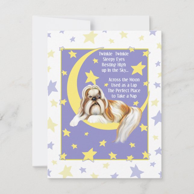 Twinkle Twinkle Shih Tzu Invitation (Front)