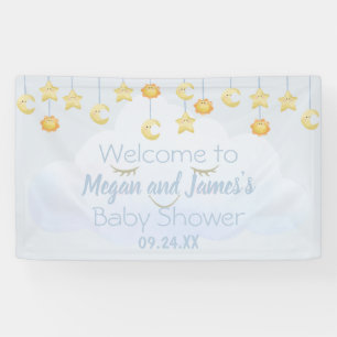Twinkle Twinkle Stars Sprinkle Cloud Baby Shower Banner