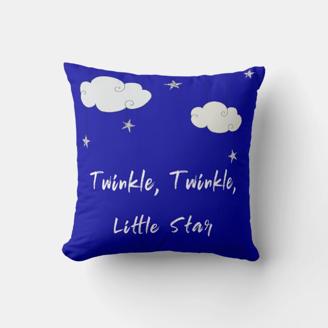 Twinkle,Twinkle Throw Pillow (Front)
