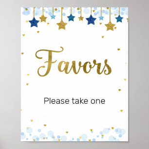Twinkle Twinkle Watercolor Favour Sign