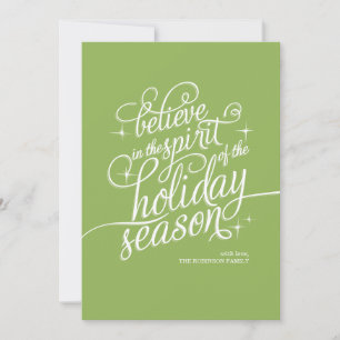 Twinkle Wicked Script Holiday Card