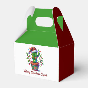 Twinkling Cactus Christmas Favor Box