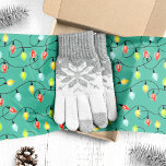 Twinkling Christmas Lights Holiday Pattern Tissue Paper<br><div class="desc">Wrap your gifts in festive cheer with this delightful tissue paper. Featuring a vibrant pattern of twinkling Christmas lights against a snowy backdrop,  this tissue paper adds a touch of magic and sparkle to your holiday presents.</div>