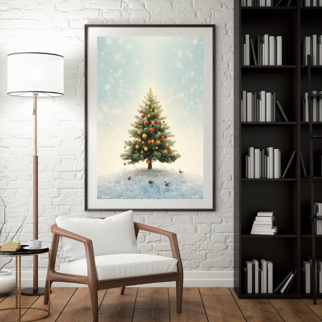 Twinkling Lights Christmas Tree Poster (Créateur téléchargé)