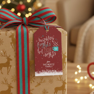 Twinkling Lights Hot Cocoa Nights ID593 Gift Tags