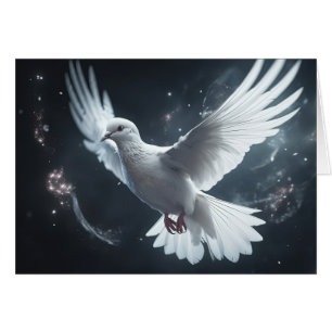 Twinkling Lights White Peace Dove