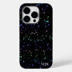 Twinkling Rainbow Glitter Stars in the Night Sky Case-Mate iPhone 14 Pro Case