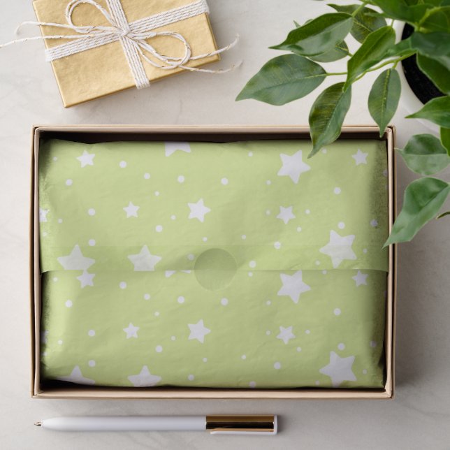 Twinkling Starry Night Sky Pattern Tissue Paper (Gift)