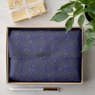 Twinkling Stars Navy Blue Tissue Paper