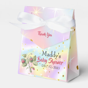 Twinkling Stars Strawberries Thank You Baby Shower Favor Box