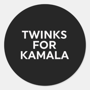 Twinks For Kamala - Harris 2024 Classic Round Sticker