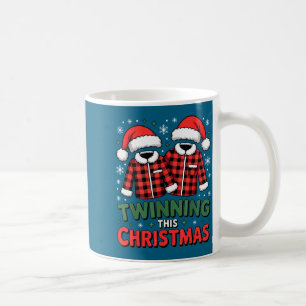 Twinning This Christmas Matching Family Holiday  Coffee Mug