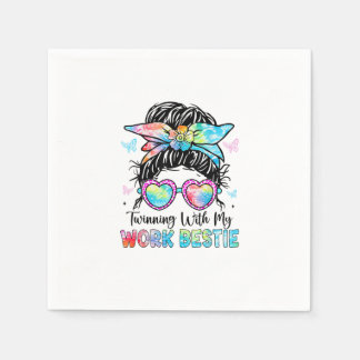 Twinning With My Work Bestie Best Friend Spirit We Napkin