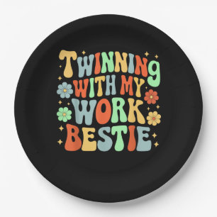 Twinning With My Work Bestie Friends Spirit Week D Paper Plate