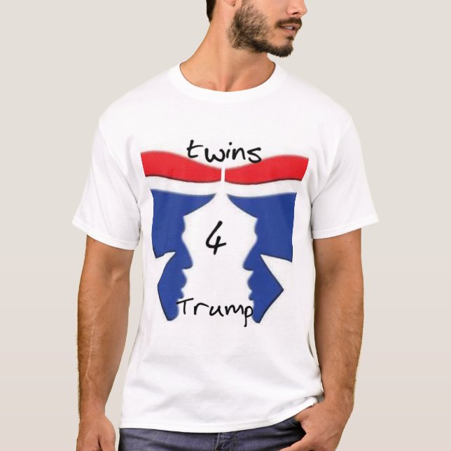 Twins4Trump men's shirt (Front)
