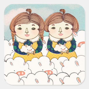 Twins 2013 square sticker