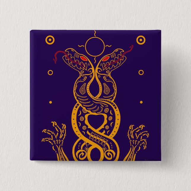 Twins 2 Inch Square Button (Front)