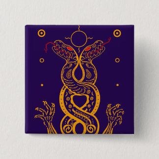 Twins 2 Inch Square Button