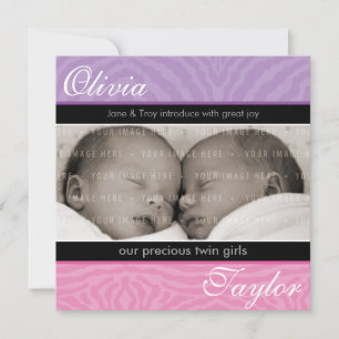 TWINS BABY FAIRE-PART :: harmonie