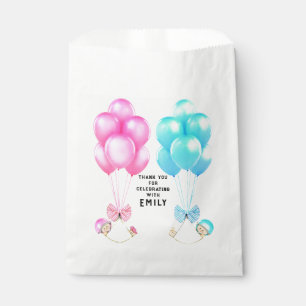 Twins Baby Shower Favour Bag