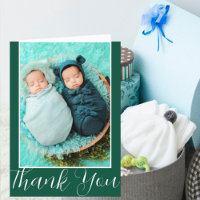 Twins Birth Photo Card | Doulas New Baby Gift