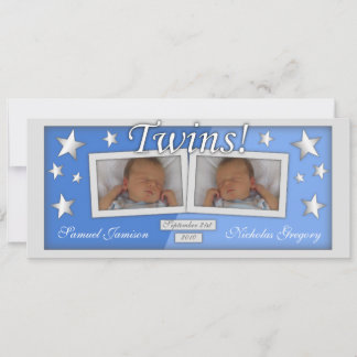 Twins ~ Boys Birth Announcements