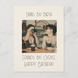 Twins By Birth Postcard