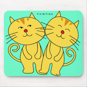 Twins Cat Mousepad