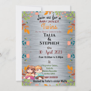 Twins coming invitation