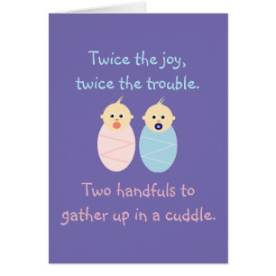 Twins = Deux fois le Joy Cute Poem