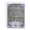 Twins Elephant Baby Shower Invitation rustic, teal