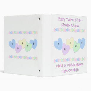 Twins First Photo Album Binder