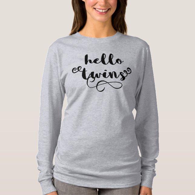 Twins Maternity T-Shirt (Front)