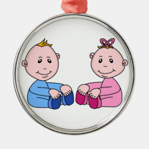 TWINS METAL ORNAMENT