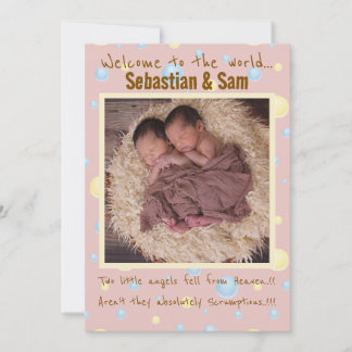 Twins New Arrival Announcement