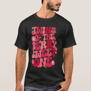Twins Of The Berry Sweet One Strawberry First Birt T-Shirt