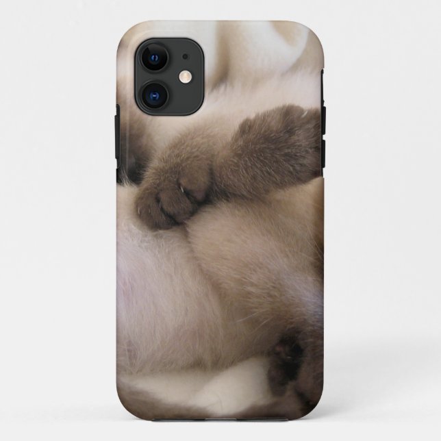 Twins Pet Cat Cute Siamese Kitten Case-Mate iPhone Case (Back)