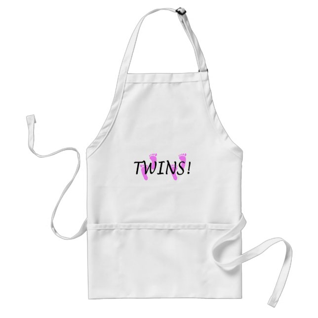 Twins (Pink Feet) Standard Apron (Front)