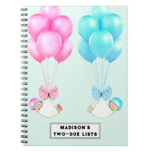 Twins Pregnancy Planner Notebook