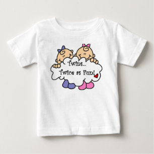 Twins Twice as Fun Baby T-Shirt