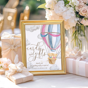 Twins We Can Bearly Wait Cards and Gifts Poster