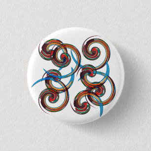 Twirl 1 Inch Round Button