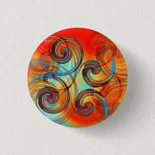 Twirl 1 Inch Round Button