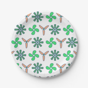 Twirl and Spin Boys Birthday  Paper Plate