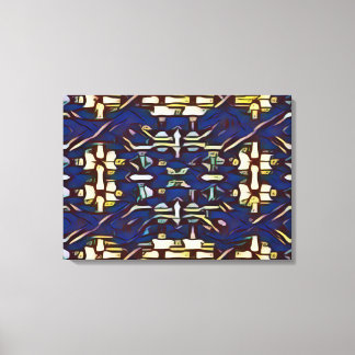 Twirl And Woad Canvas Print